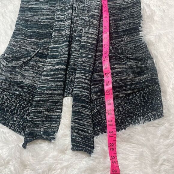 Aritzia Wilfred Open Front Cardigan Silk Cashmere Womens Small Teal Blue Pockets - Picture 8 of 10